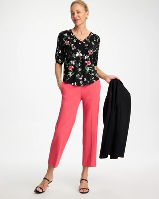 Kyoto Shirred Elbow Sleeve Tee click to view larger image.