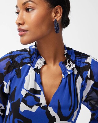 Chiffon Floral Midi Dress