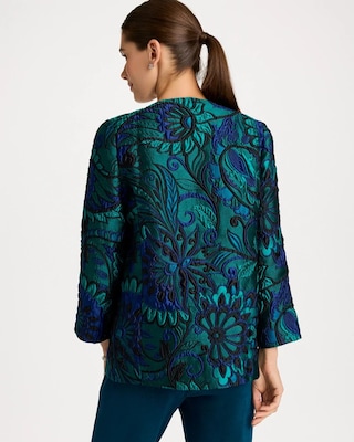 Travelers™ Collection Paisley Floral Jacquard Jacket click to view larger image.