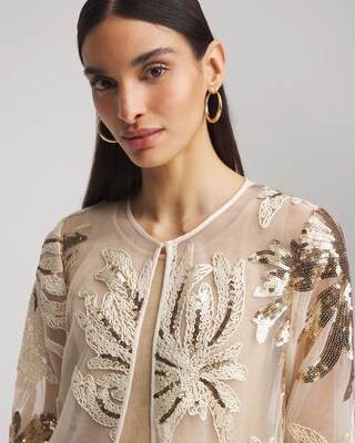 Travelers™ Collection Sequin-Mesh Jacket click to view larger image.