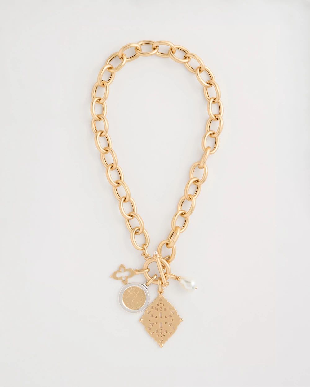 Toggle Cameo Charm Necklace