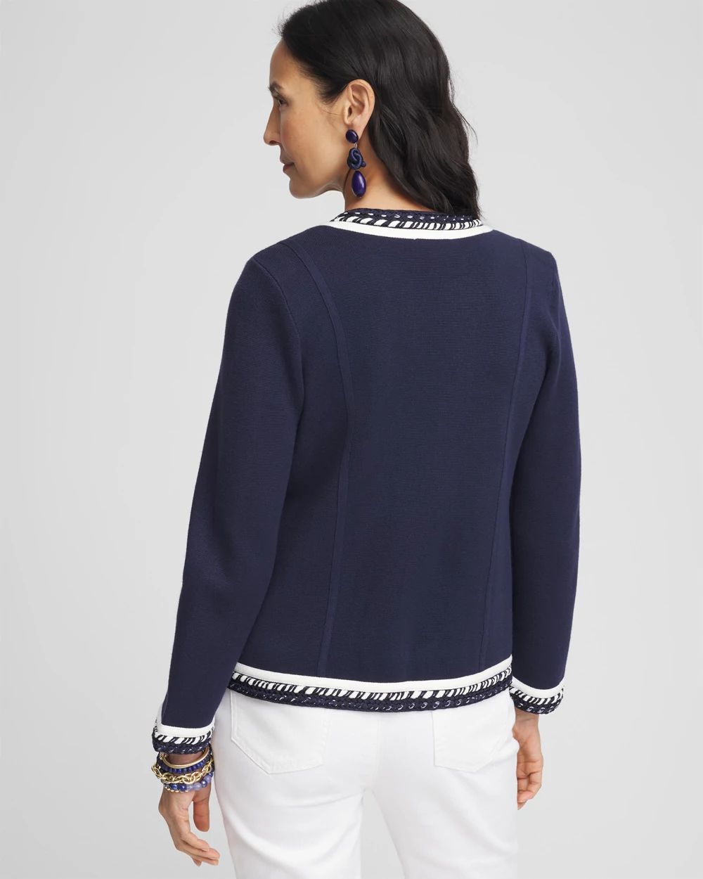 Contrast-Trim Lady Jacket