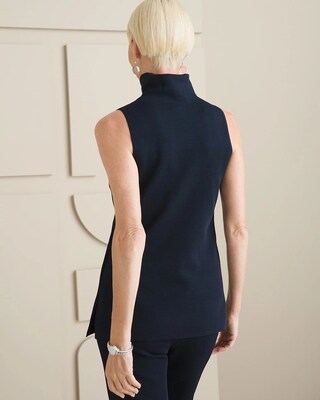 Easy Chic Mock Neck Sleeveless Sweater