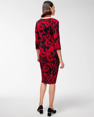 Travelers Scroll Print Classic Dress