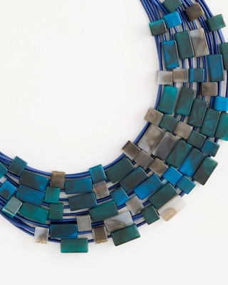 Chico's Originals Resin Square Corded Necklace click to view larger image.