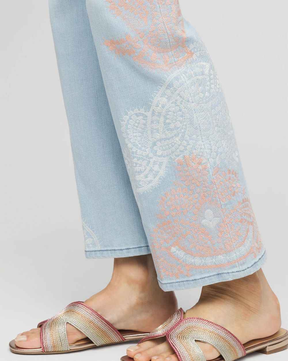So Slimming® Kick Flare Girlfriend Jeans click to view larger image.
