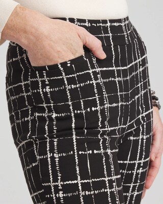 Brigitte Plaid Slim Ankle Pants click to view larger image.
