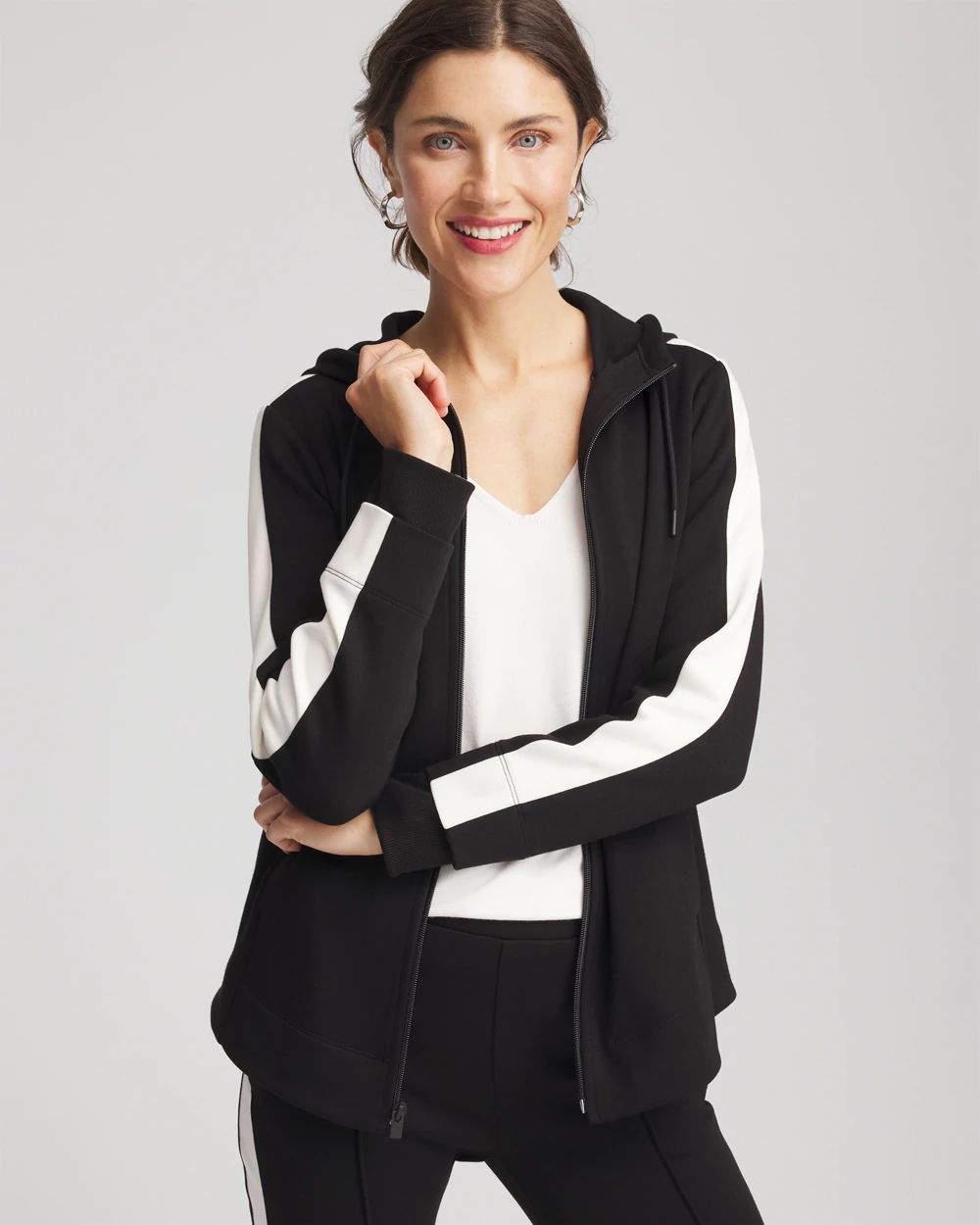 Zenergy® Double-Knit Colorblock Jacket