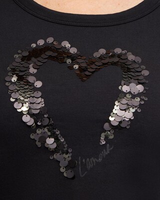 Sequins Heart Valentine's Tee click to view larger image.