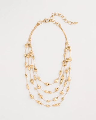 Golden Nugget Illusion Necklace