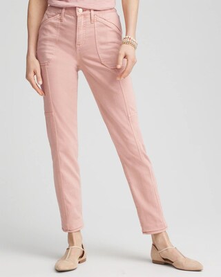 Girlfriend Ankle Utility Jeans
