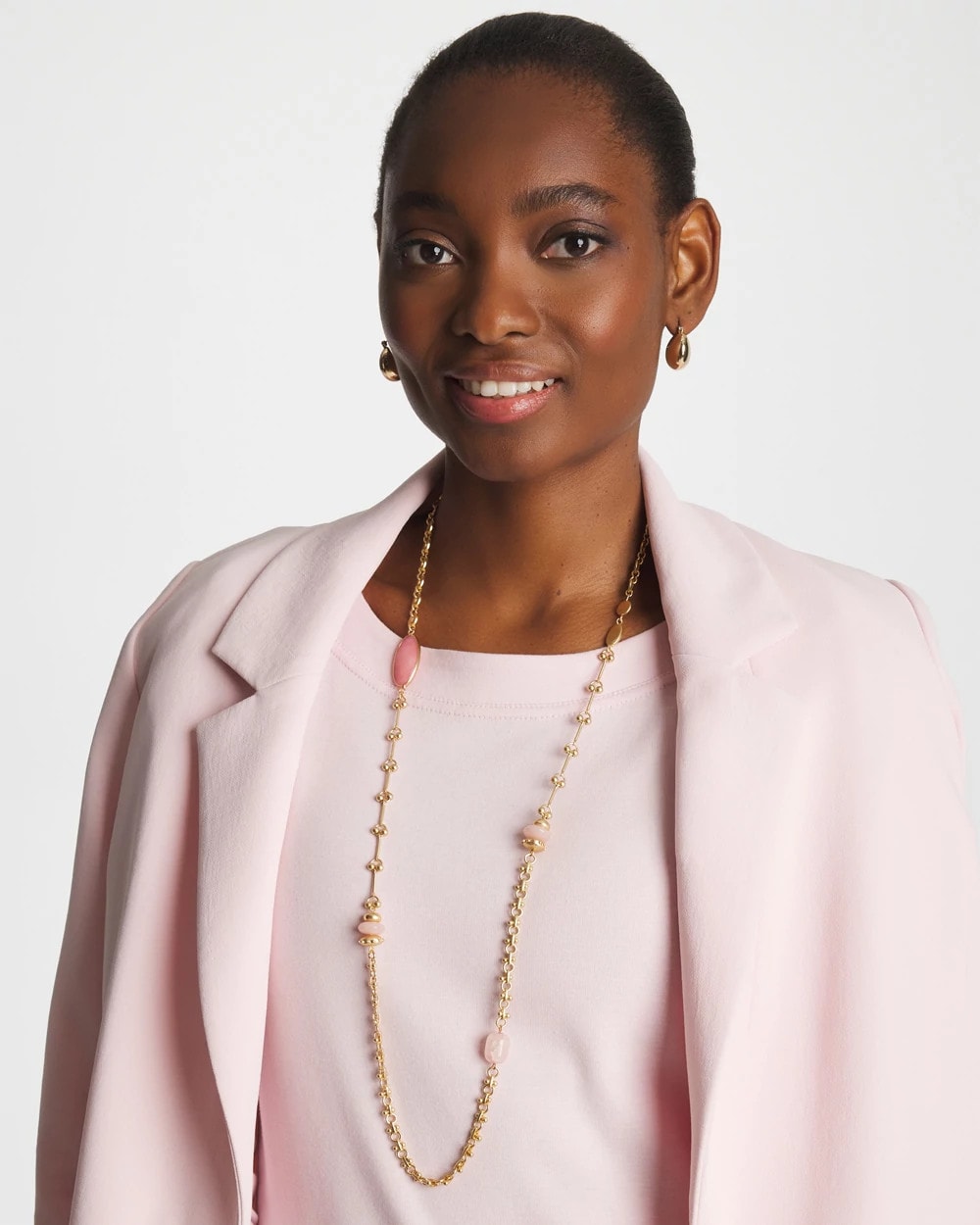 Accent Long Single Strand Necklace