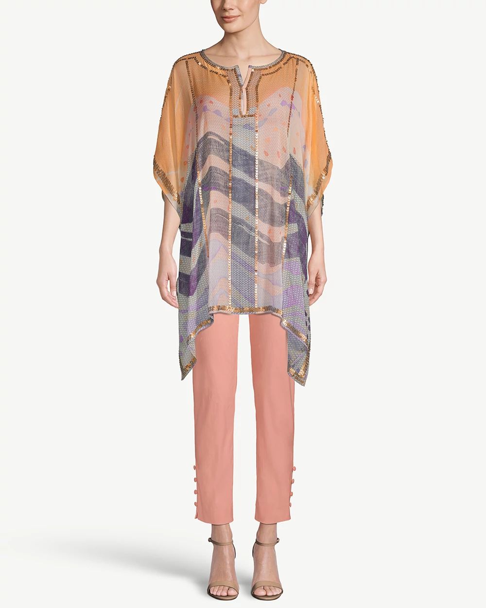 Bead-Embellished Poncho