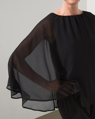 Chiffon Overlay Jumpsuit