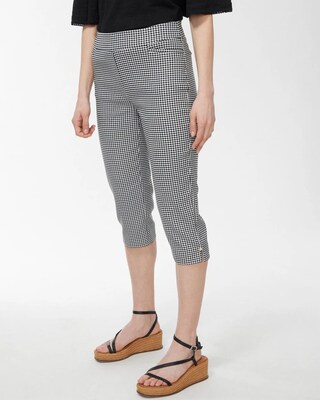 Brigitte Gingham Rivet Capris