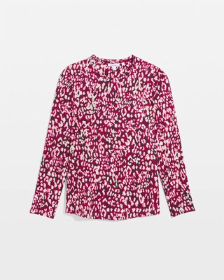 Zenergy® UPF Leopard Print Long Sleeve Sun Tee