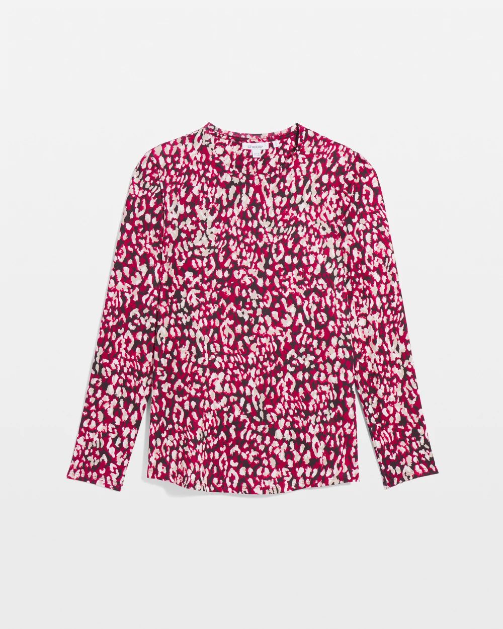 Zenergy® UPF Leopard Print Long Sleeve Sun Tee