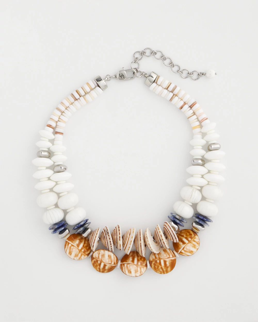 Genuine Seashell & Sodalite Necklace