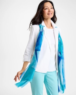 Sea Spray Oblong Scarf click to view larger image.