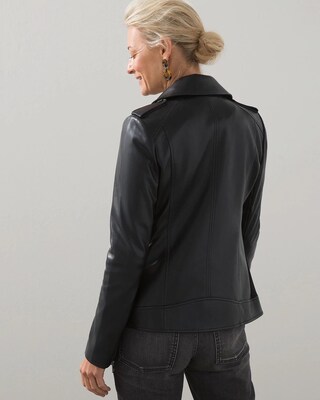 Faux Leather Moto Jacket