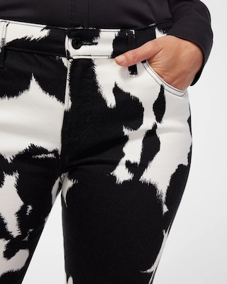 Girlfriend Petite Floral Ankle Jeans click to view larger image.