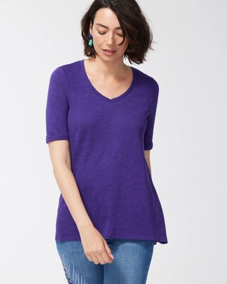 Seamed Slub Tee