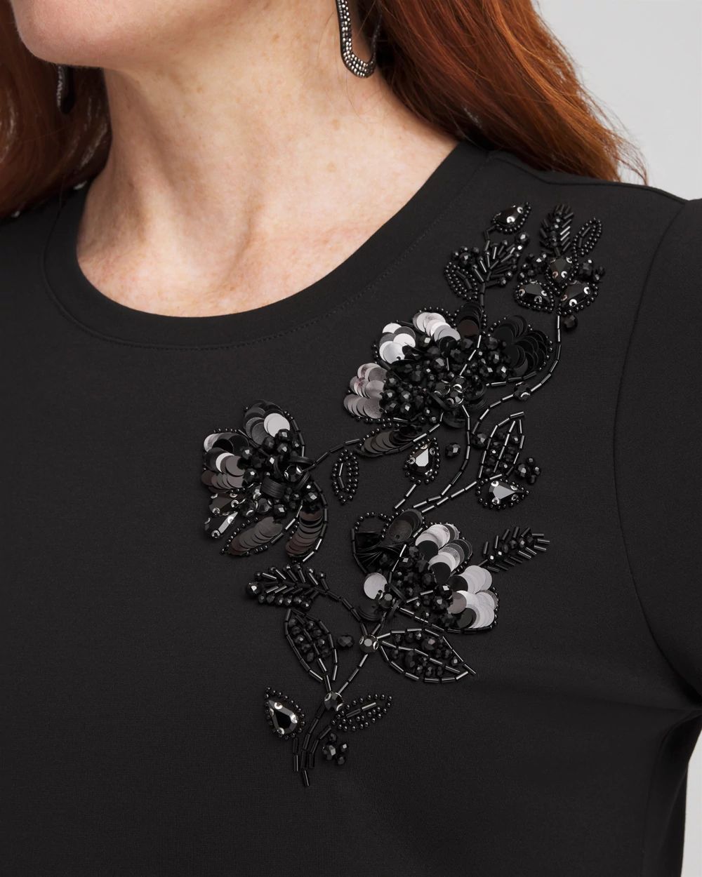 Embellished Ponte Top