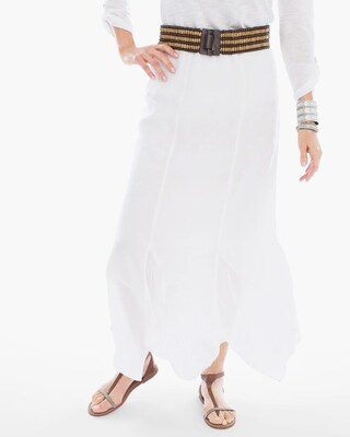 Handkerchief Hem Maxi Skirt