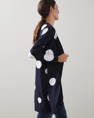 Spun Rayon Dot Cardigan