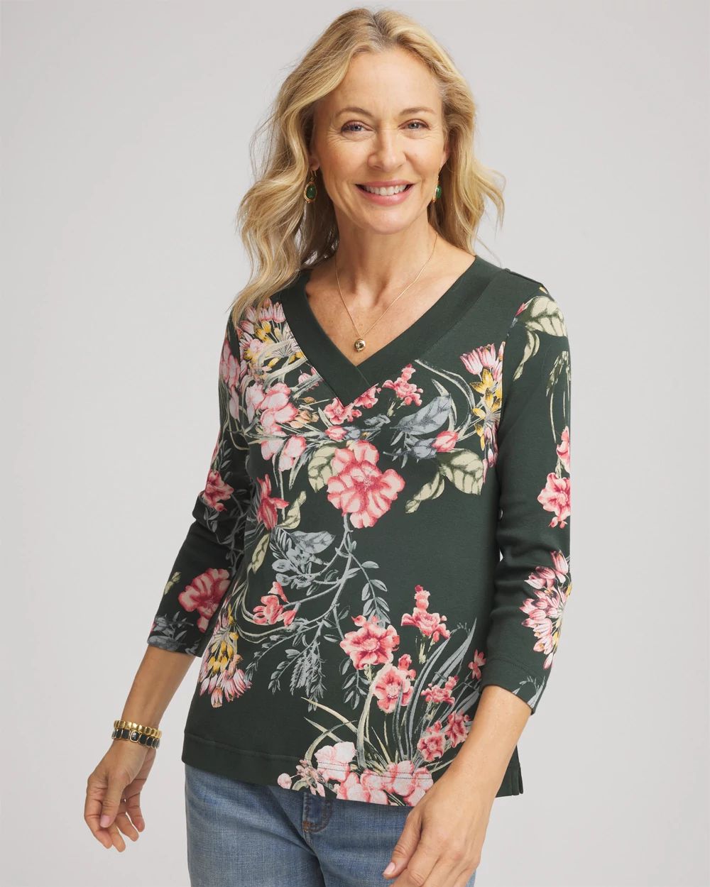 Pima 3/4 Sleeve Tee