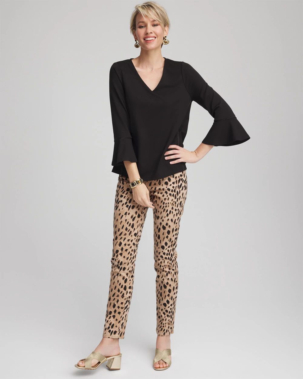 Ponte V-Neck Tee