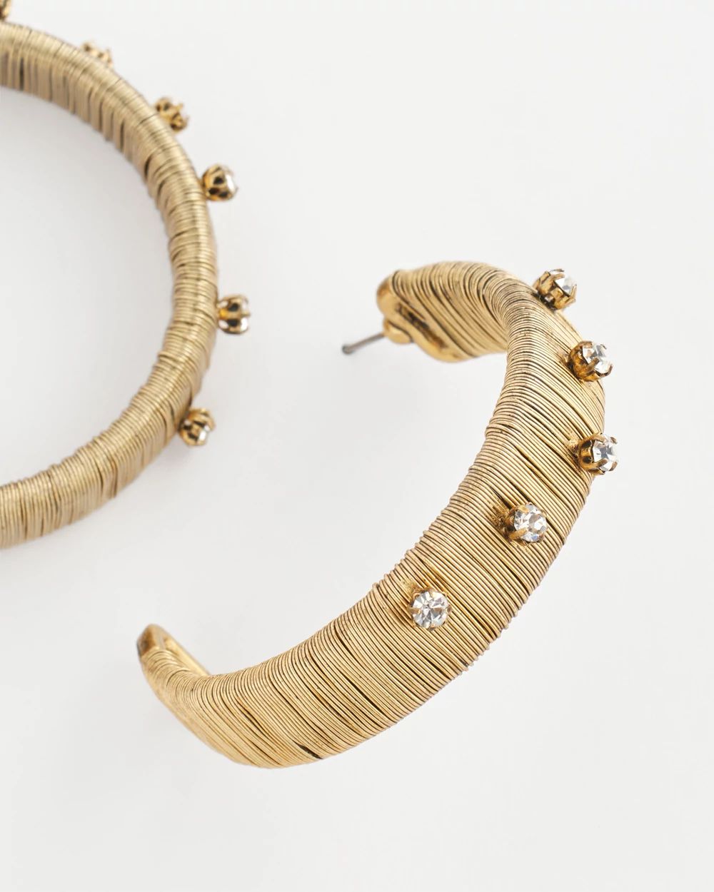No Droop® Metal Wrapped Hoop Earrings