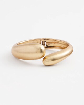 Gold Tone Hinge Bracelet click to view larger image.