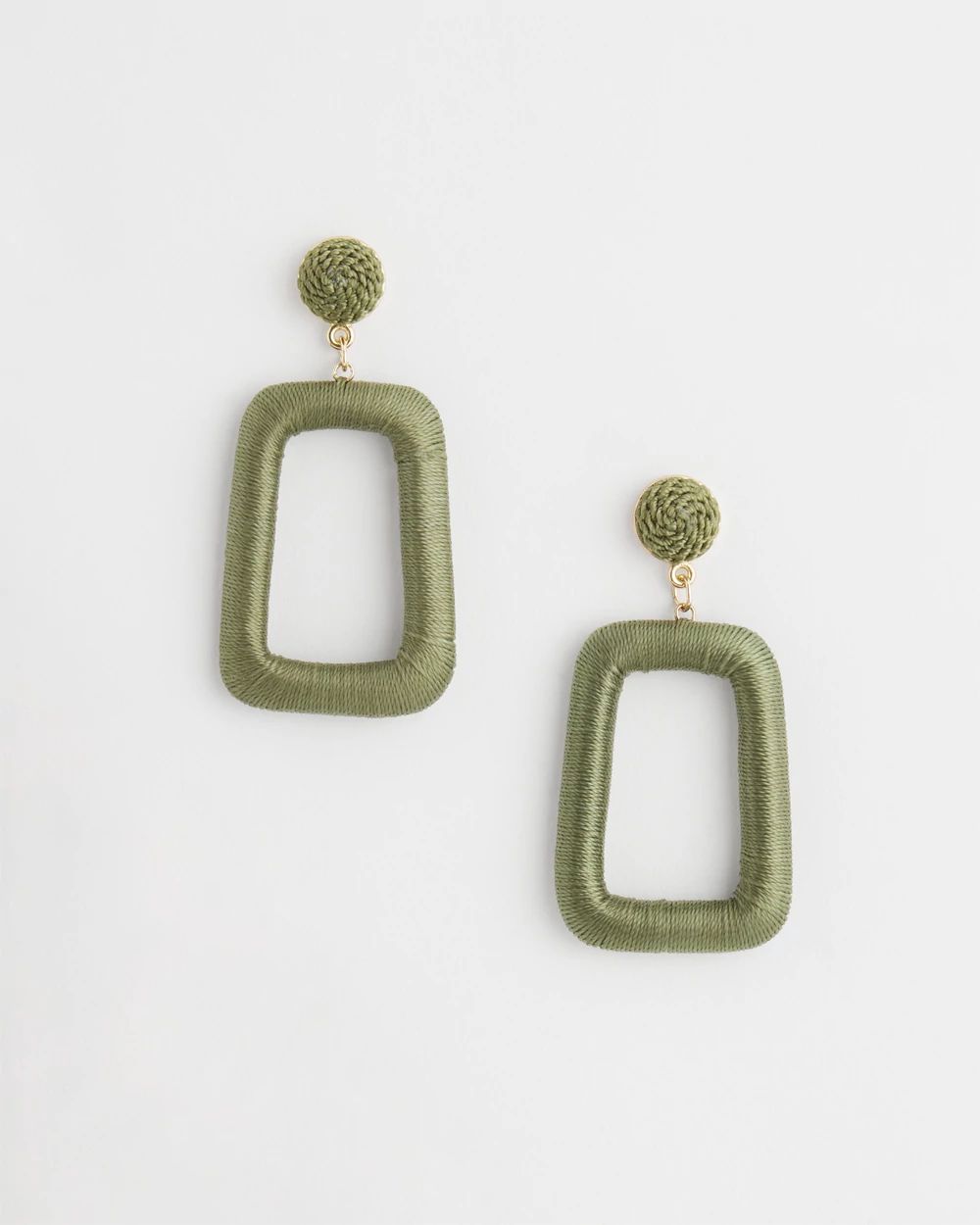 No Droop™ Green Square Hoops
