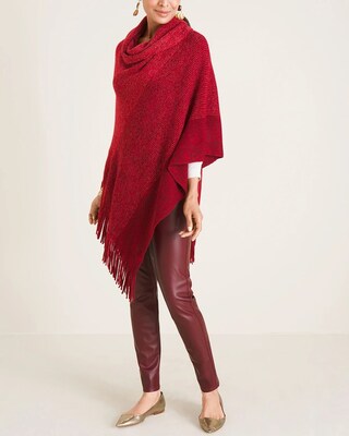 Cowl Neck Shine Poncho