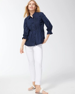 Poplin Pintuck Shirt