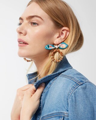 Beaded Hoop Earrings