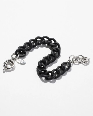 Matte Black Links Bracelet