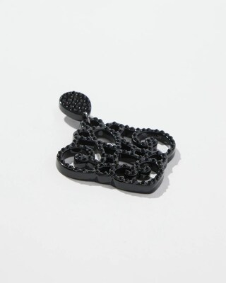 Black Chandelier Earrings