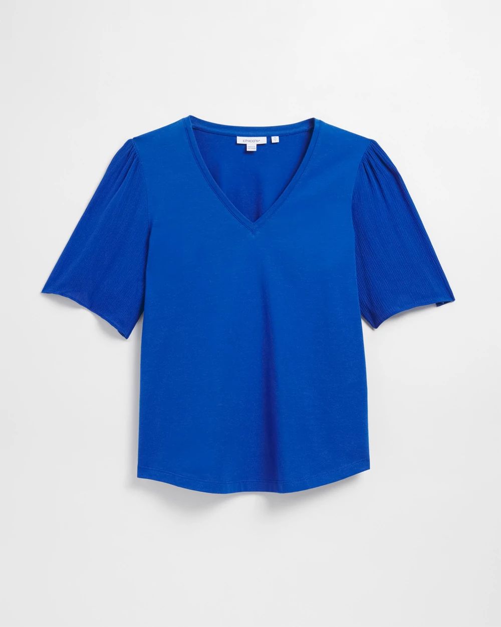 Gauze Flutter Sleeve Top