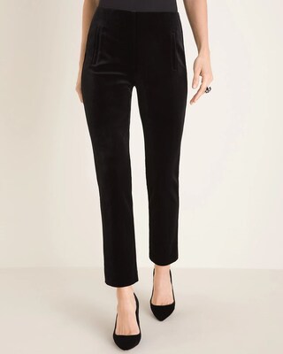 So Slimming Juliet Velvet Ankle Pants