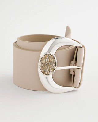 Wide Leather Trouser Belt click to view larger image.
