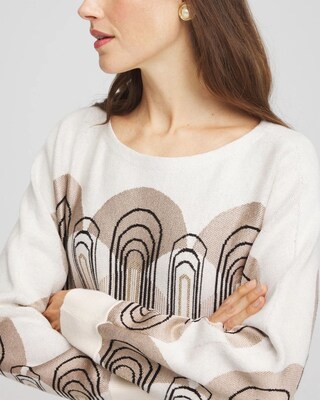 Art Deco Dolman Pullover Sweater click to view larger image.