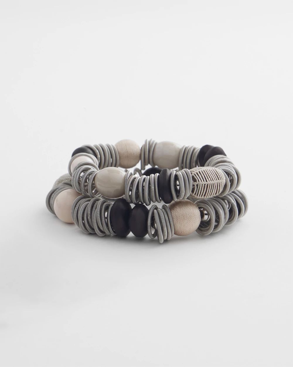 Piano Wire Stretch Bracelet Set