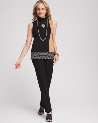 Travelers™ Colorblock Mockneck Sweater Tank click to view larger image.