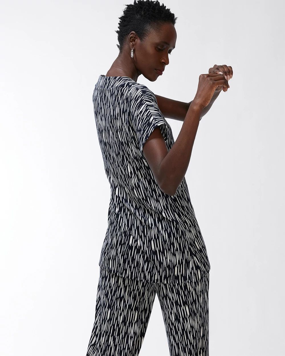 Travelers Animal Print Top