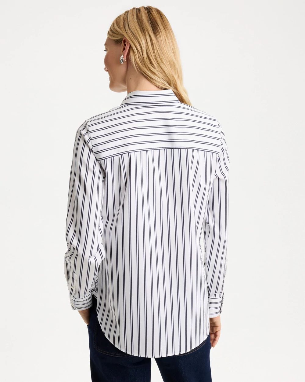No Iron™ Stretch Striped Shirt click to view larger image.