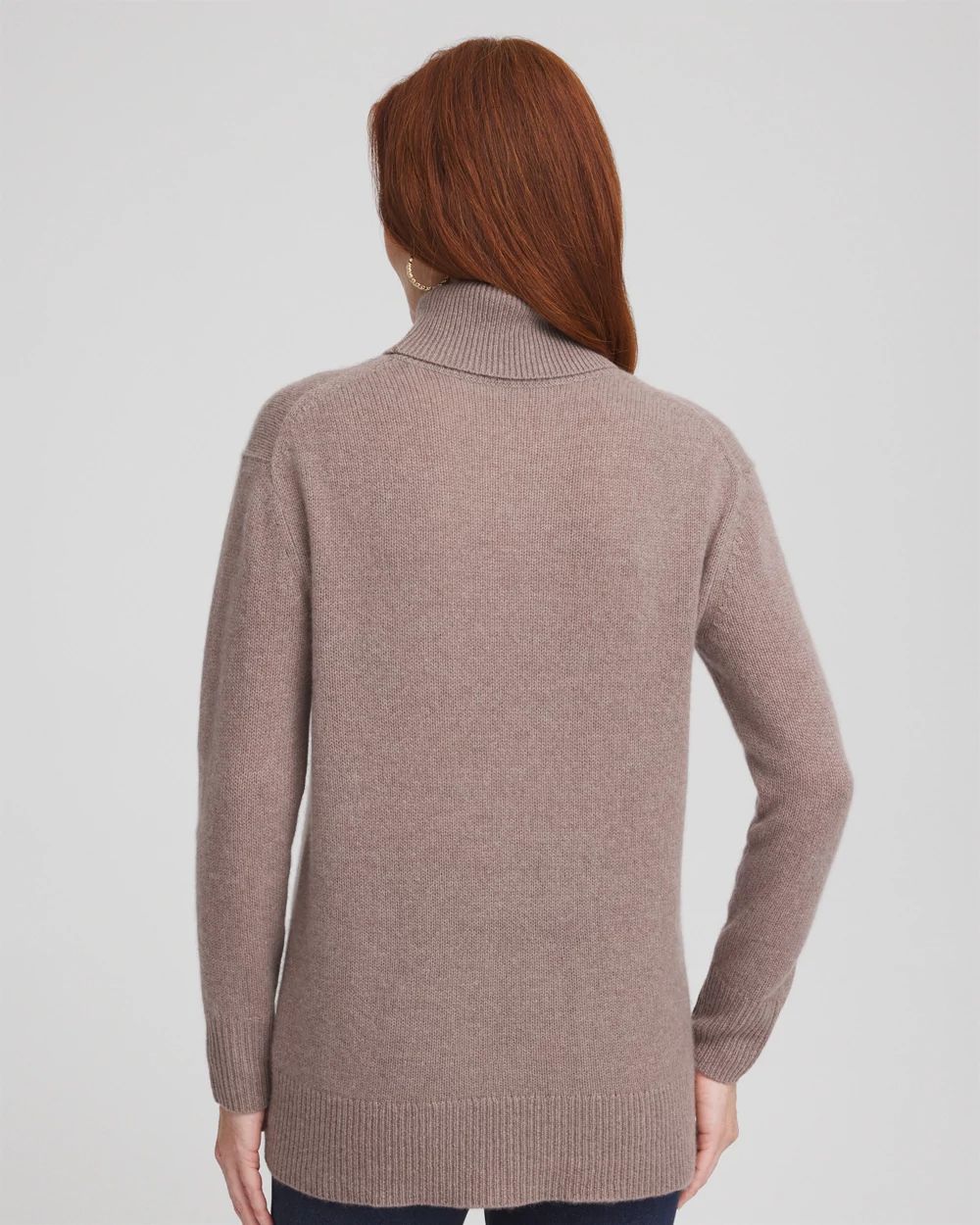 Cashmere Turtleneck Sweater Tunic