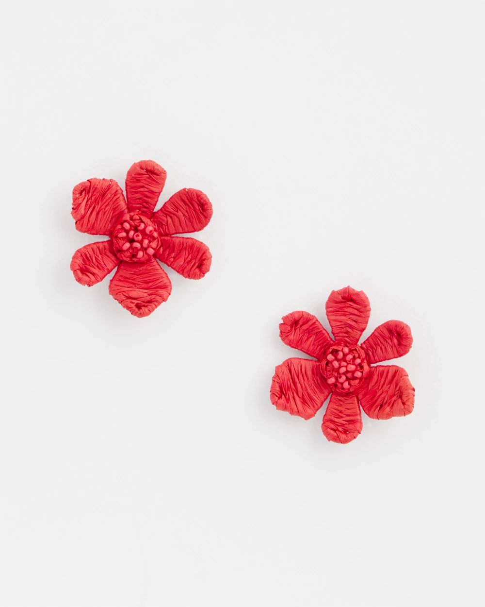 No Droop™ Coral Floral Stud Earrings