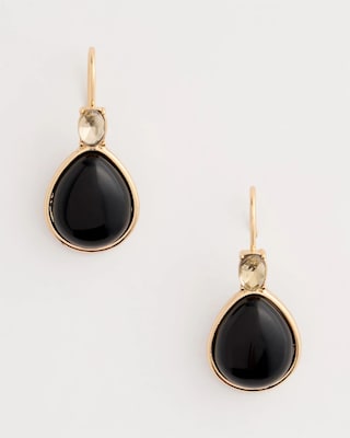 Black Teardrop Earrings